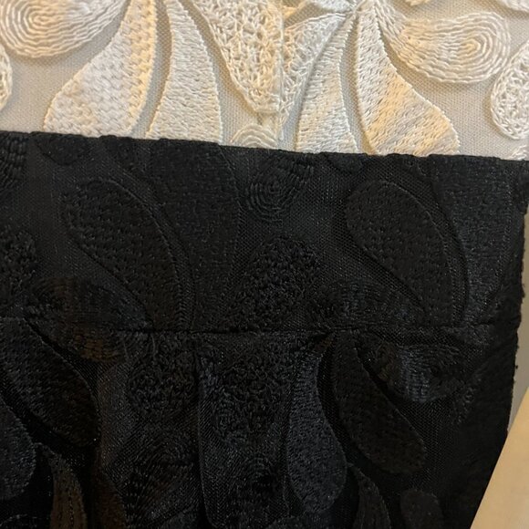 C&M Collection Formal Dress Lace Size 38 Cream Black Mother Sister Of The Bride - Picture 4 of 8